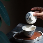 gilded qinghua gaiwan bamboo 12 | BITTERLEAF TEAS