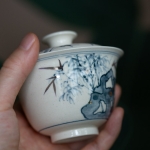 gilded qinghua gaiwan bamboo 7 | BITTERLEAF TEAS