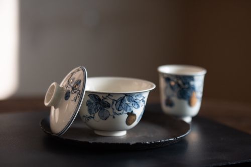 Gilded Qinghua Gaiwan - Hulu - Image 5