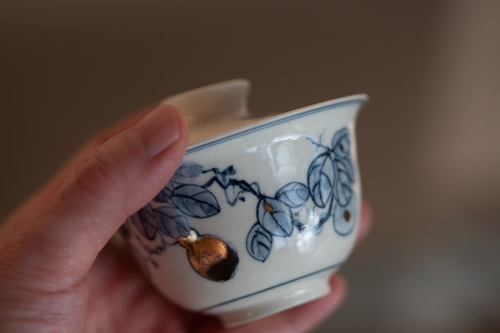 Gilded Qinghua Gaiwan - Hulu - Image 3