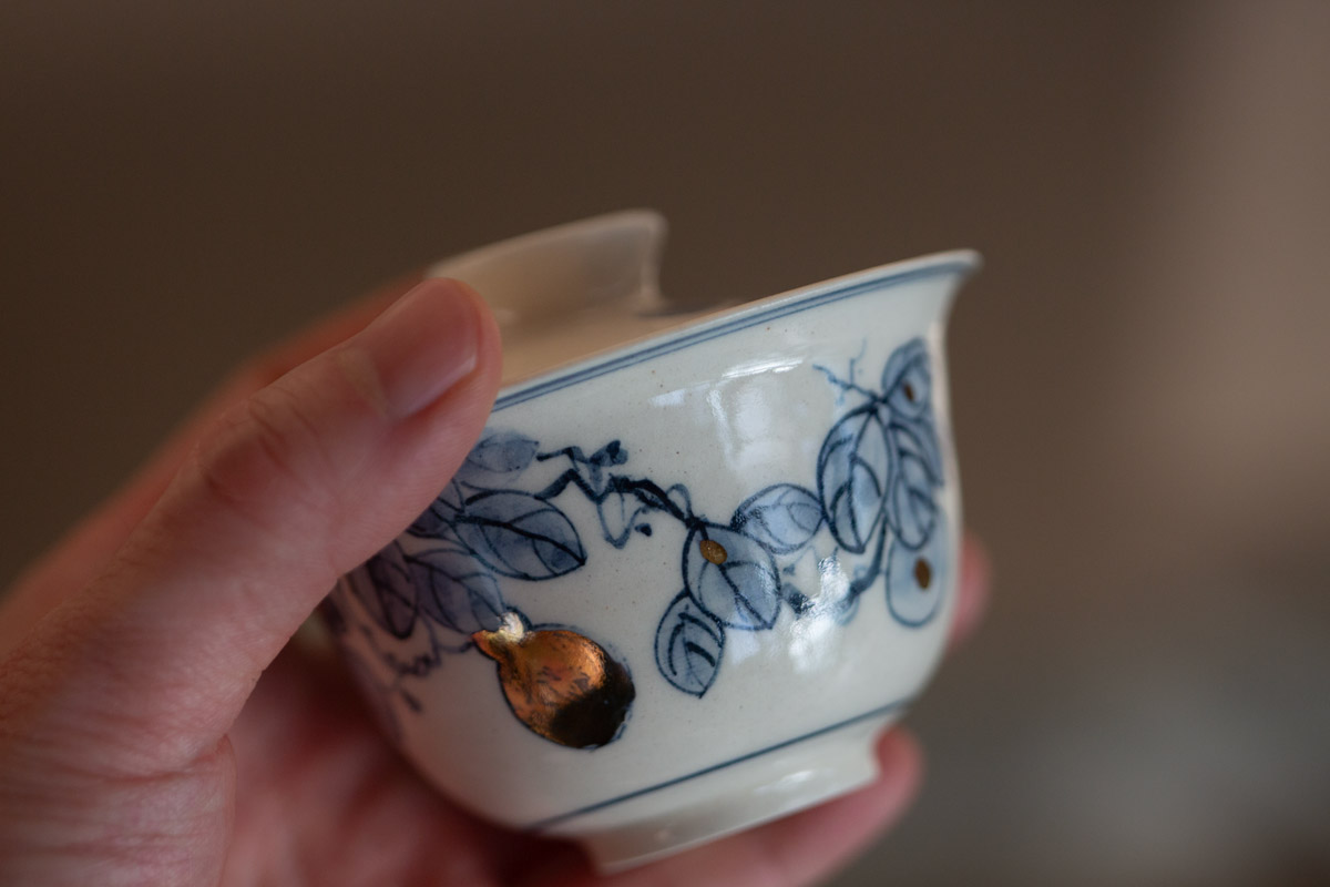 gilded quinghua gaiwan hulu 6 | BITTERLEAF TEAS