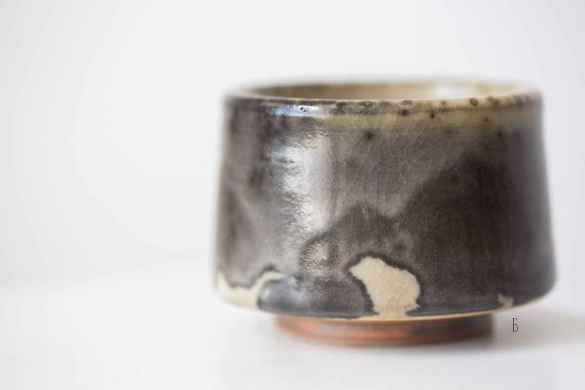 ink shino glaze teacup 1 11 | BITTERLEAF TEAS