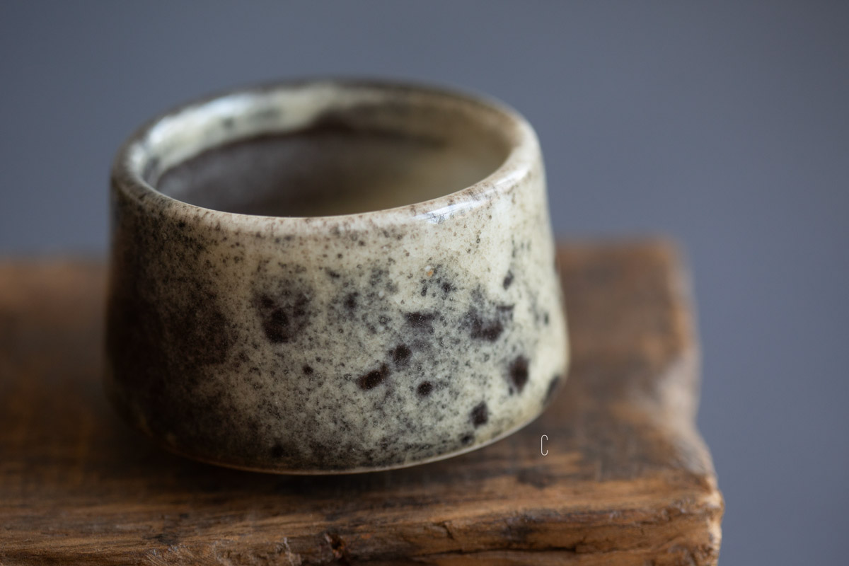 ink shino glaze teacup 1 13 | BITTERLEAF TEAS