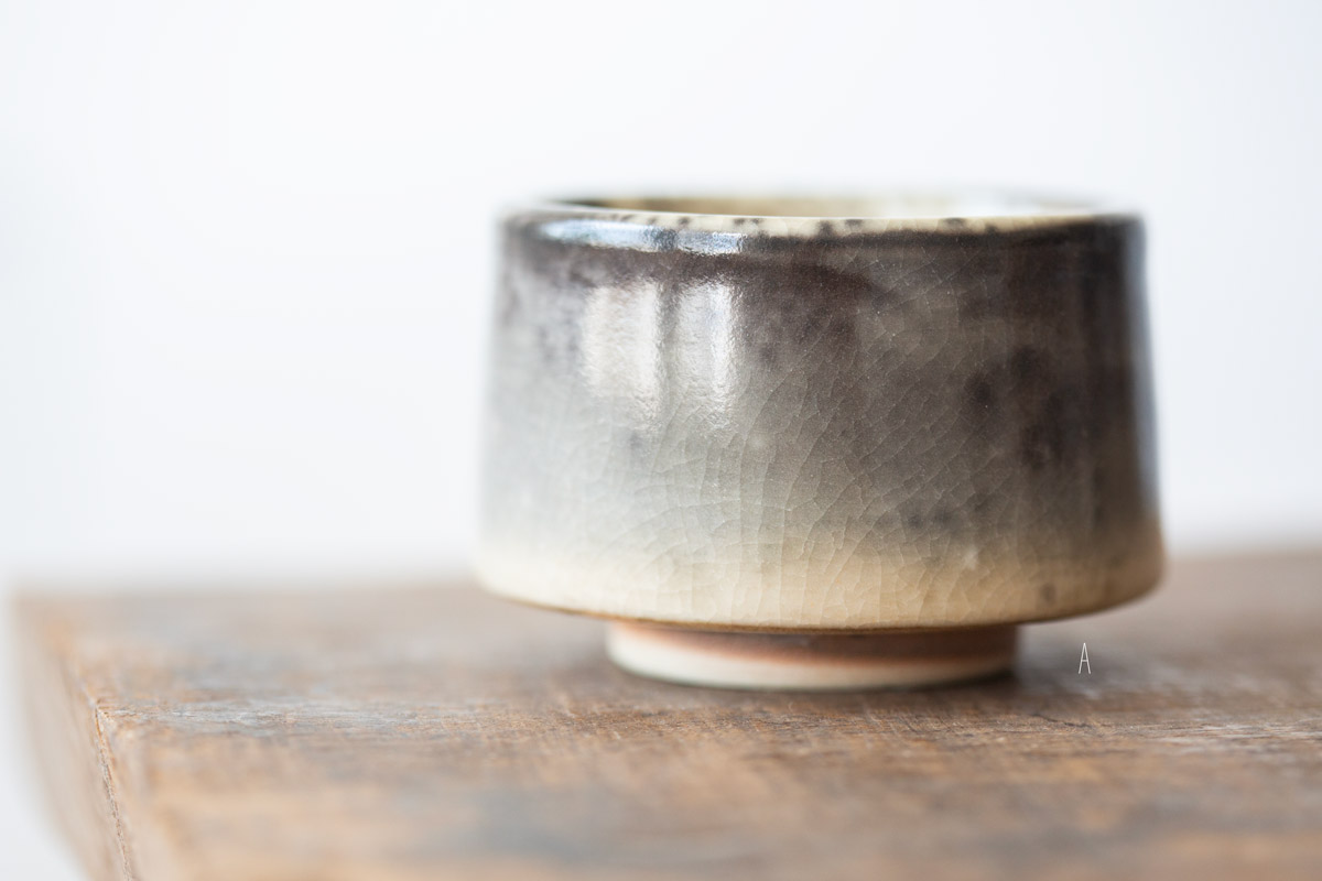 ink shino glaze teacup 1 2 | BITTERLEAF TEAS