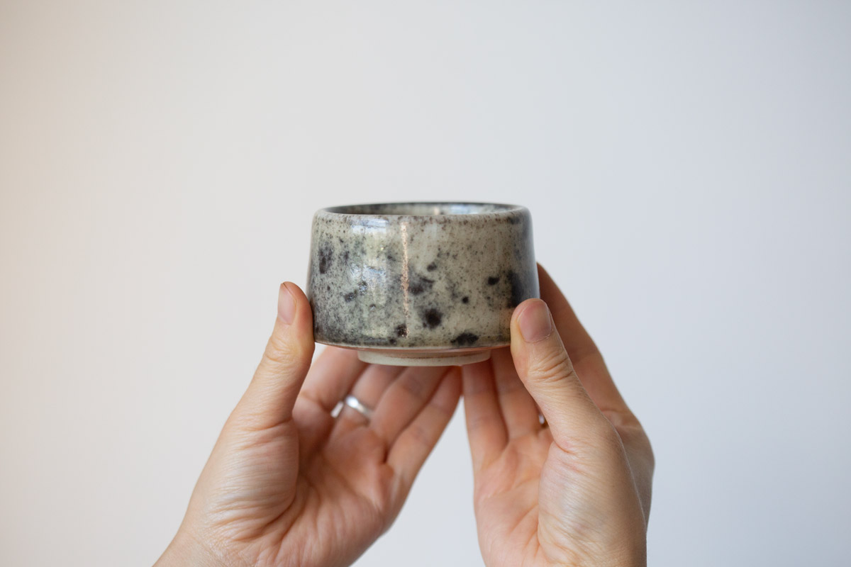 ink shino glaze teacup 1 22 | BITTERLEAF TEAS