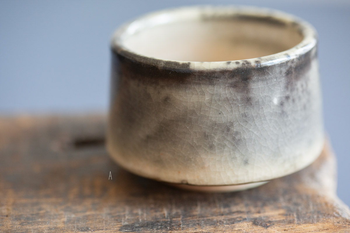 ink shino glaze teacup 1 3 | BITTERLEAF TEAS