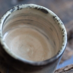 ink shino glaze teacup 1 5 | BITTERLEAF TEAS