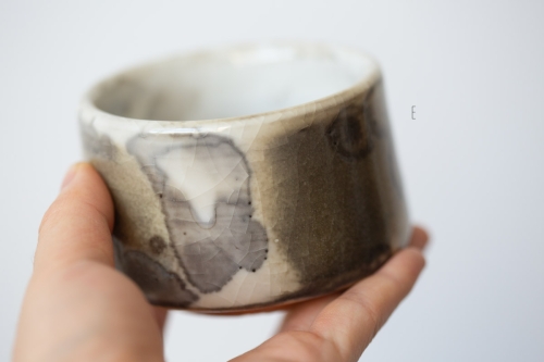 ink shino glaze teacup 2 13 | BITTERLEAF TEAS