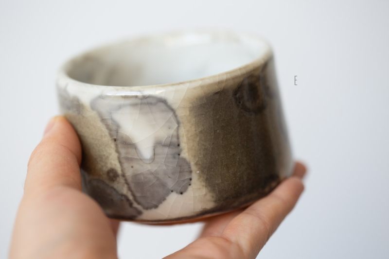 ink shino glaze teacup 2 13 | BITTERLEAF TEAS