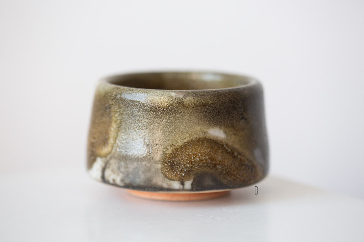 ink shino glaze teacup 2 3 | BITTERLEAF TEAS