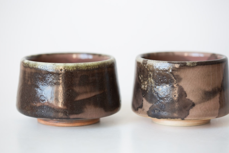 ink shino glaze teacup 3 15 | BITTERLEAF TEAS