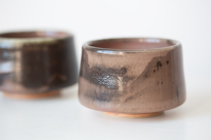 ink shino glaze teacup 3 17 | BITTERLEAF TEAS