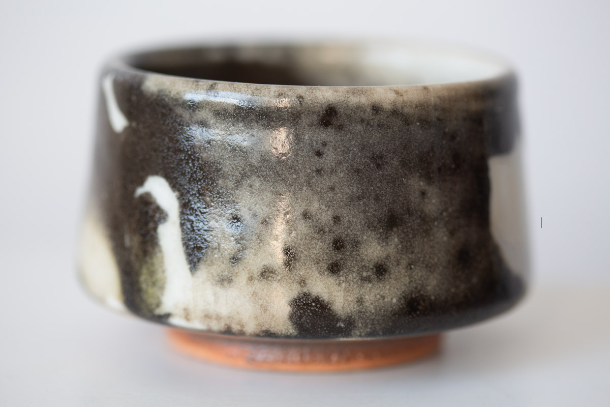 ink shino glaze teacup 4 18 | BITTERLEAF TEAS