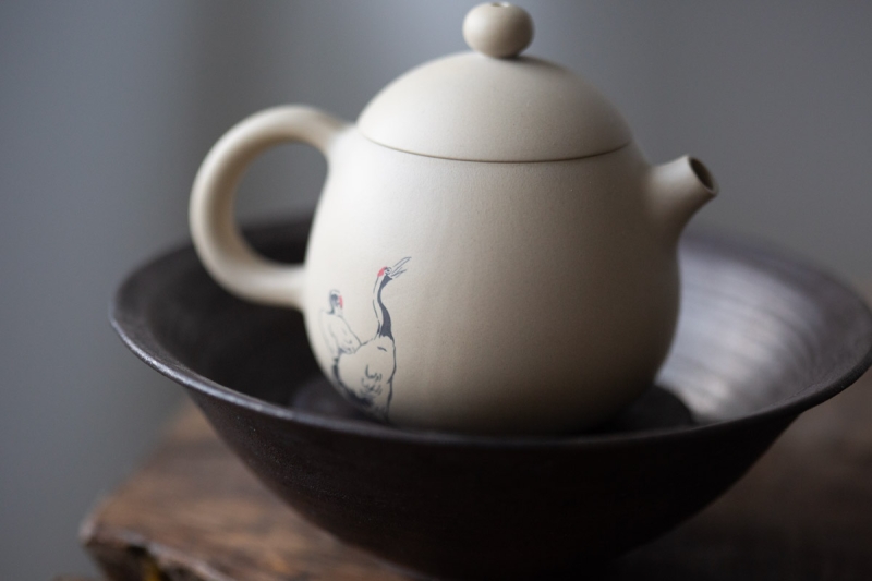 natural habitat jianshui zitao teapot double crane 3 | BITTERLEAF TEAS