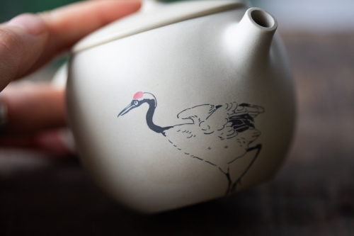 natural habitat jianshui zitao teapot white crane 11 | BITTERLEAF TEAS