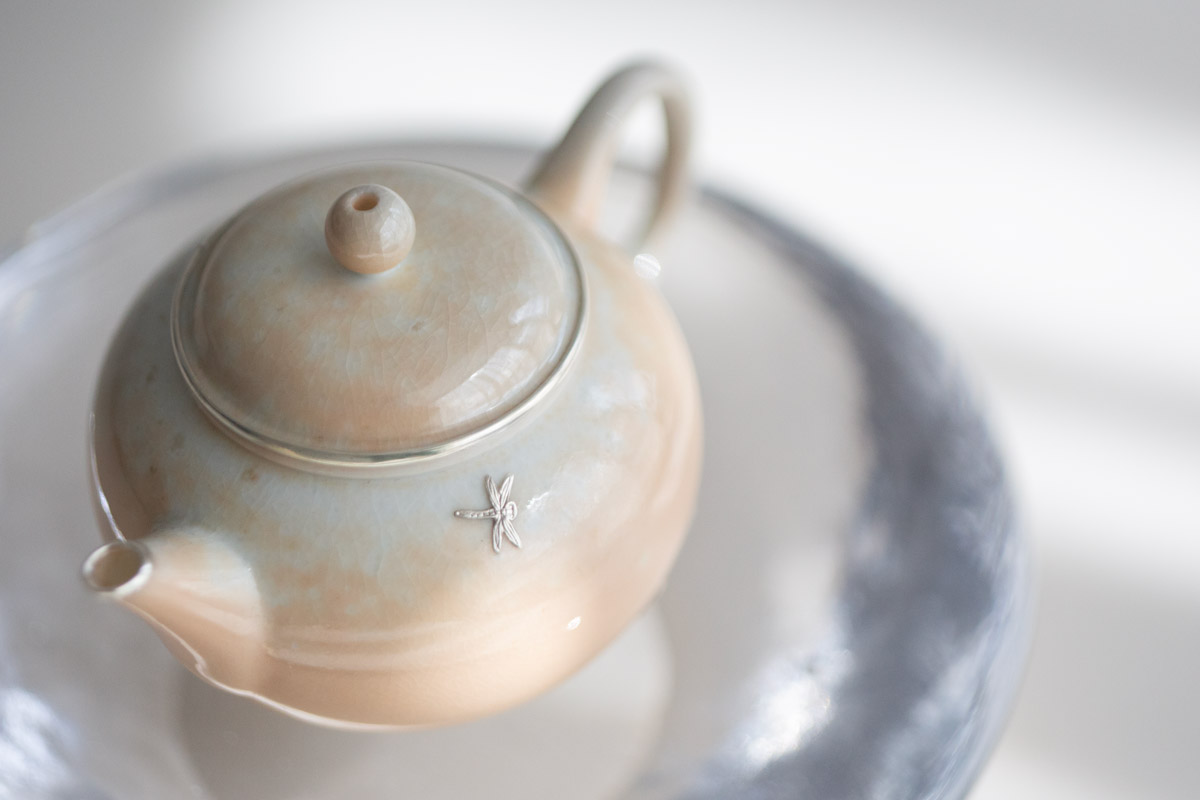 aurora wood fired silver adorned teapot 1 | BITTERLEAF TEAS