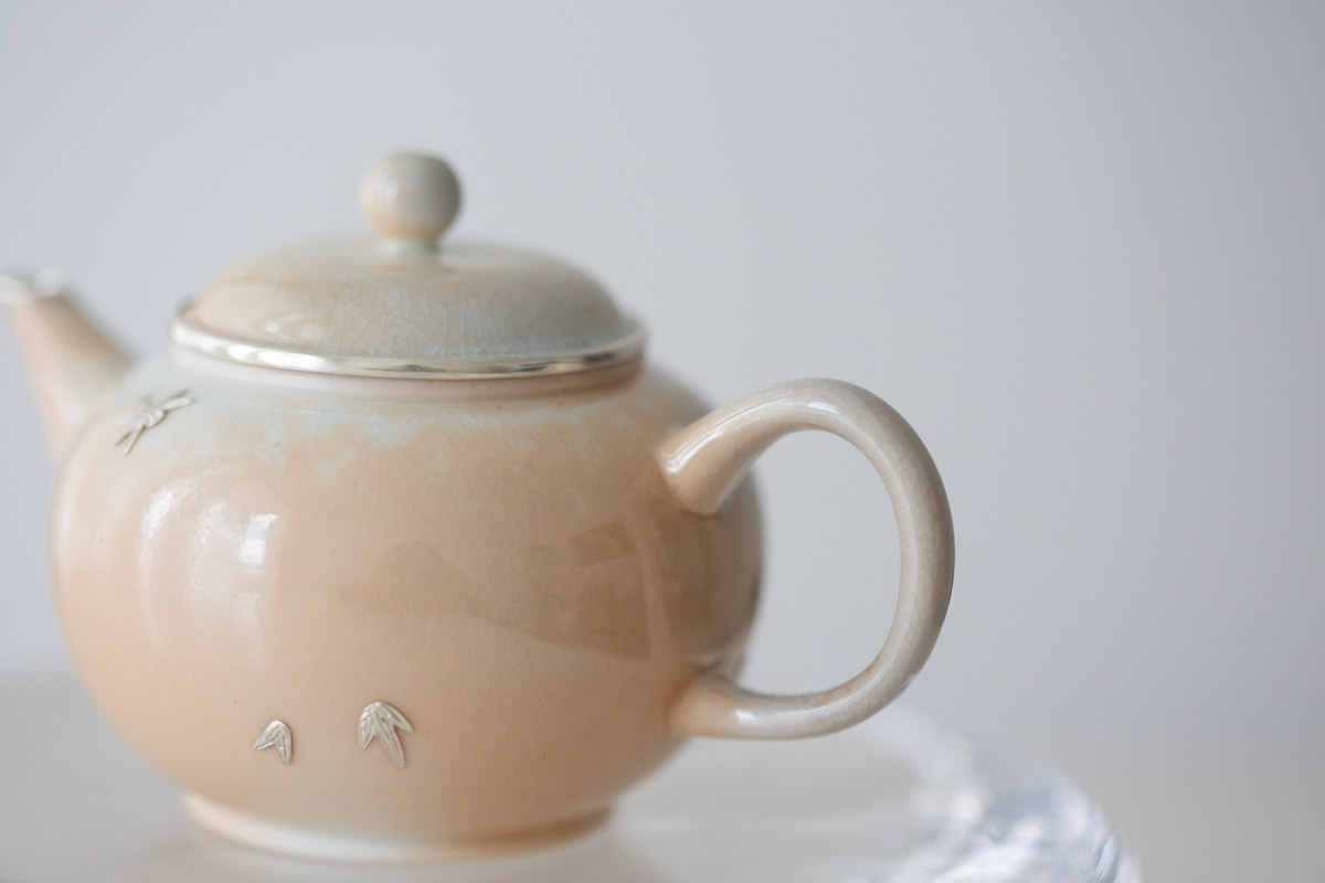 aurora wood fired silver adorned teapot 6 | BITTERLEAF TEAS