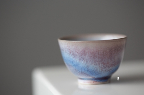 chameleon soda ash wood fired teacup 11 24 10 | BITTERLEAF TEAS