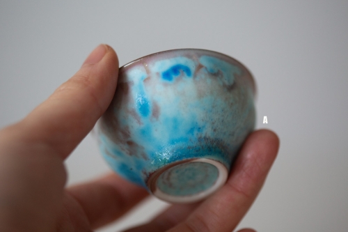 Chameleon Soda Ash Wood Fired Teacup - Image 3