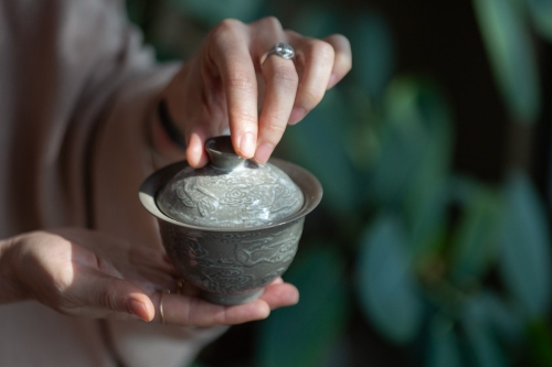 Glide Soda Ash Wood Fired Gaiwan - Image 5