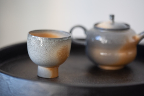 Stratus Soda Ash Wood Fired Teacup - Image 6