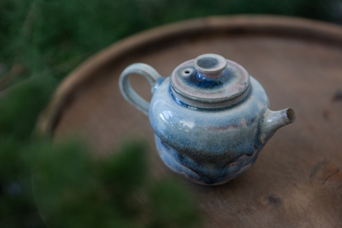 Chameleon Soda Ash Wood Fired Teapot I - Image 9