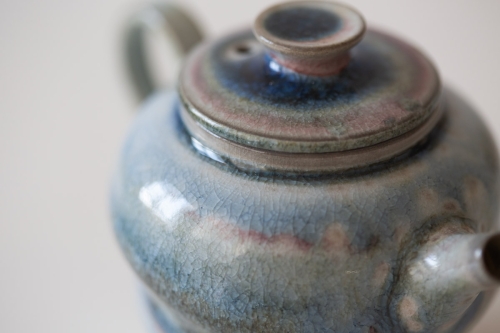 Chameleon Soda Ash Wood Fired Teapot I - Image 4