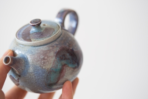 Chameleon Soda Ash Wood Fired Teapot II - Image 7