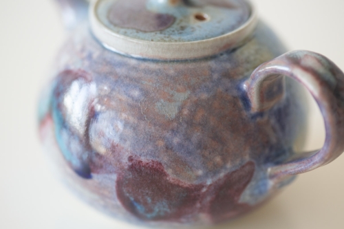 Chameleon Soda Ash Wood Fired Teapot II - Image 5