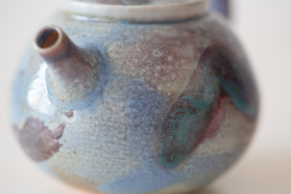 chameleon wood fired soda ash teapot ii 12 24 15 | BITTERLEAF TEAS