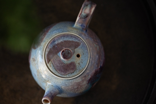 Chameleon Soda Ash Wood Fired Teapot II - Image 6