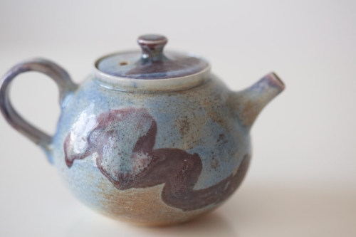 Chameleon Soda Ash Wood Fired Teapot II - Image 9