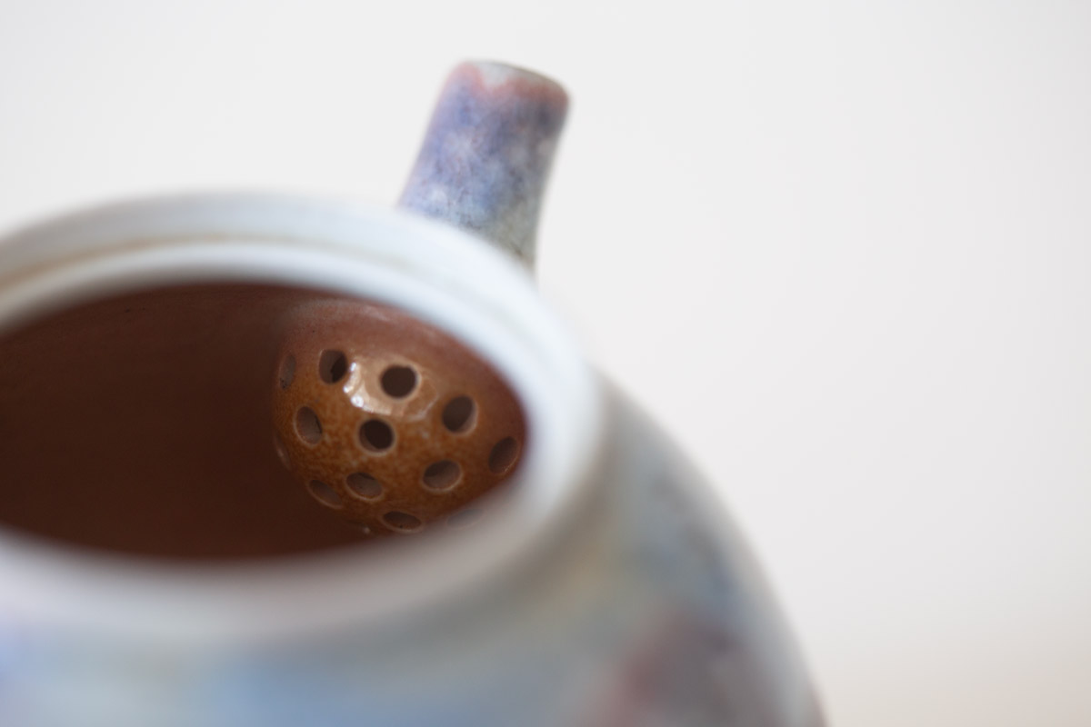 chameleon wood fired soda ash teapot ii 12 24 9 | BITTERLEAF TEAS