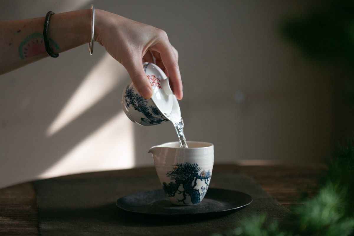 gilded quinghua gaiwan bonsai 11 | BITTERLEAF TEAS