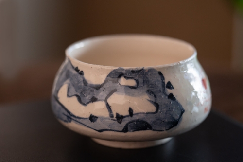 Gilded Qinghua Waste Bowl - Image 3