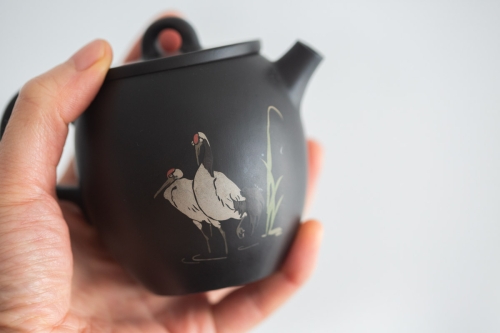 natural habitat jianzhui zitao teapot crane 6 | BITTERLEAF TEAS