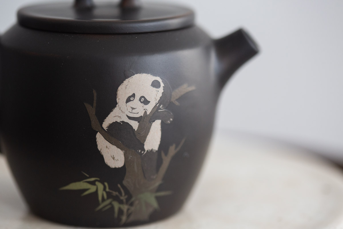 natural habitat jianzhui zitao teapot panda i 4 | BITTERLEAF TEAS