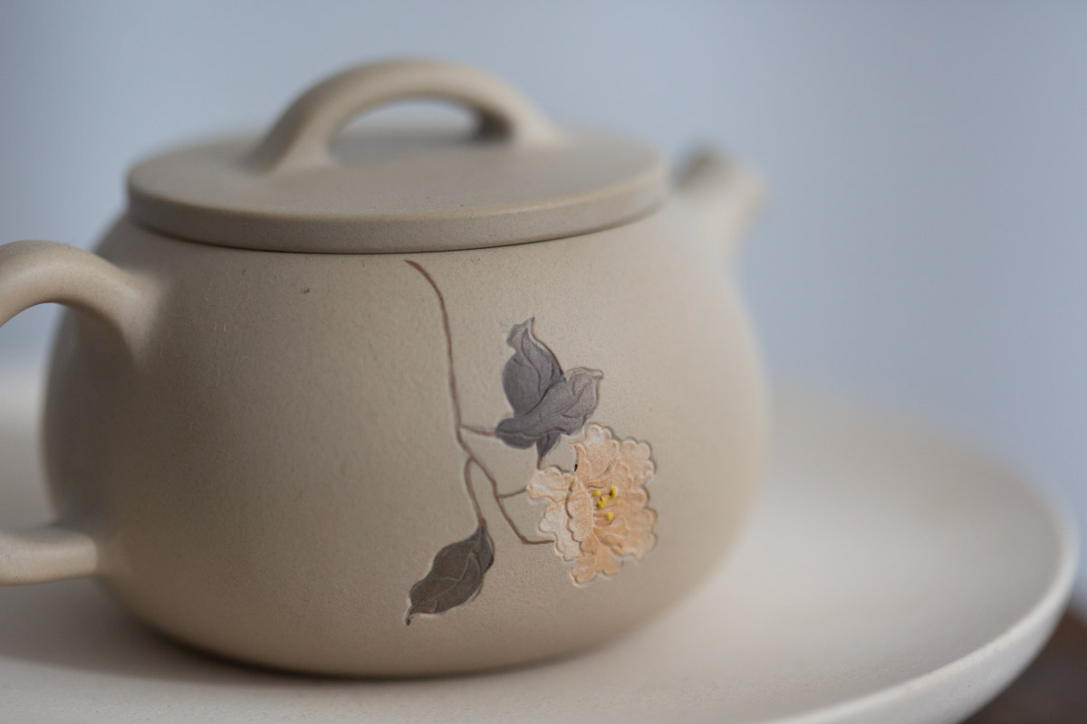 natural habitat jianzhui zitao teapot white peony 1 | BITTERLEAF TEAS