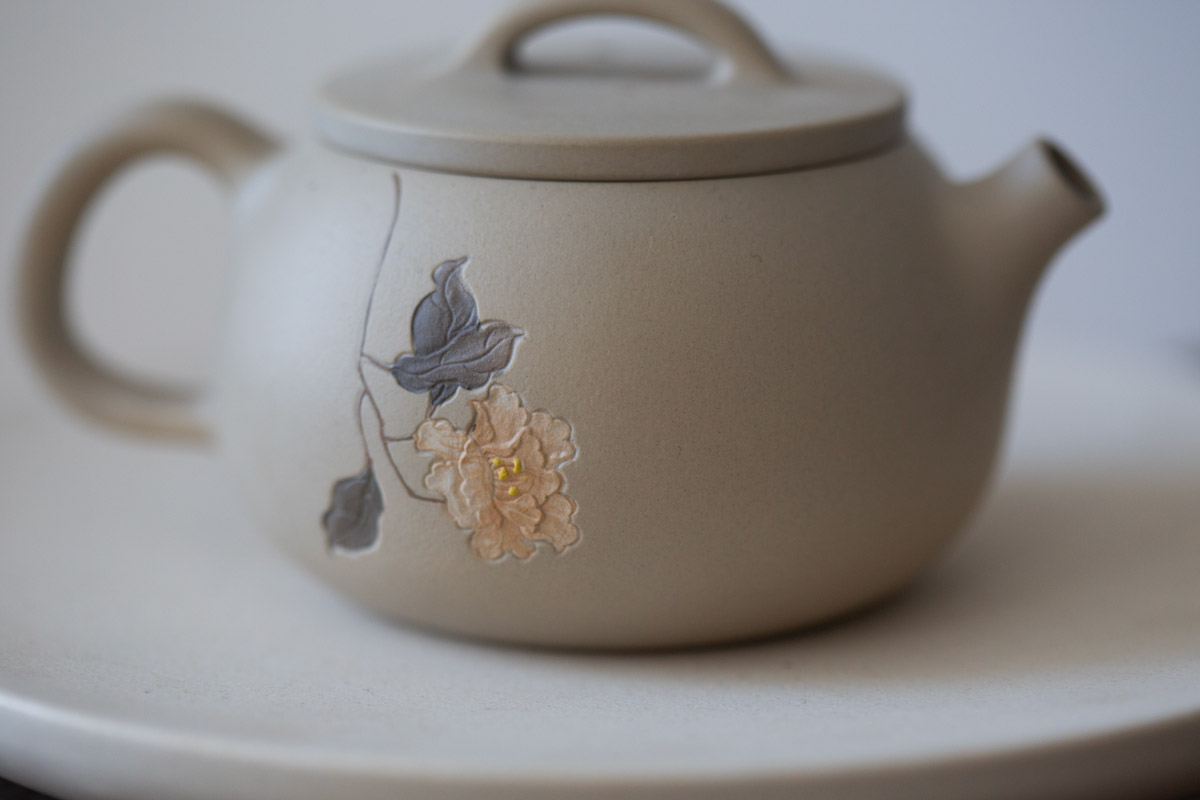 natural habitat jianzhui zitao teapot white peony 6 | BITTERLEAF TEAS