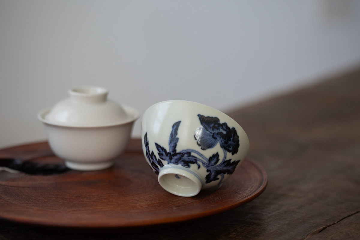 poppy qinghua teacup 1 | BITTERLEAF TEAS