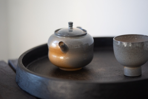 Stratus Soda Ash Wood Fired Teapot I - Image 3