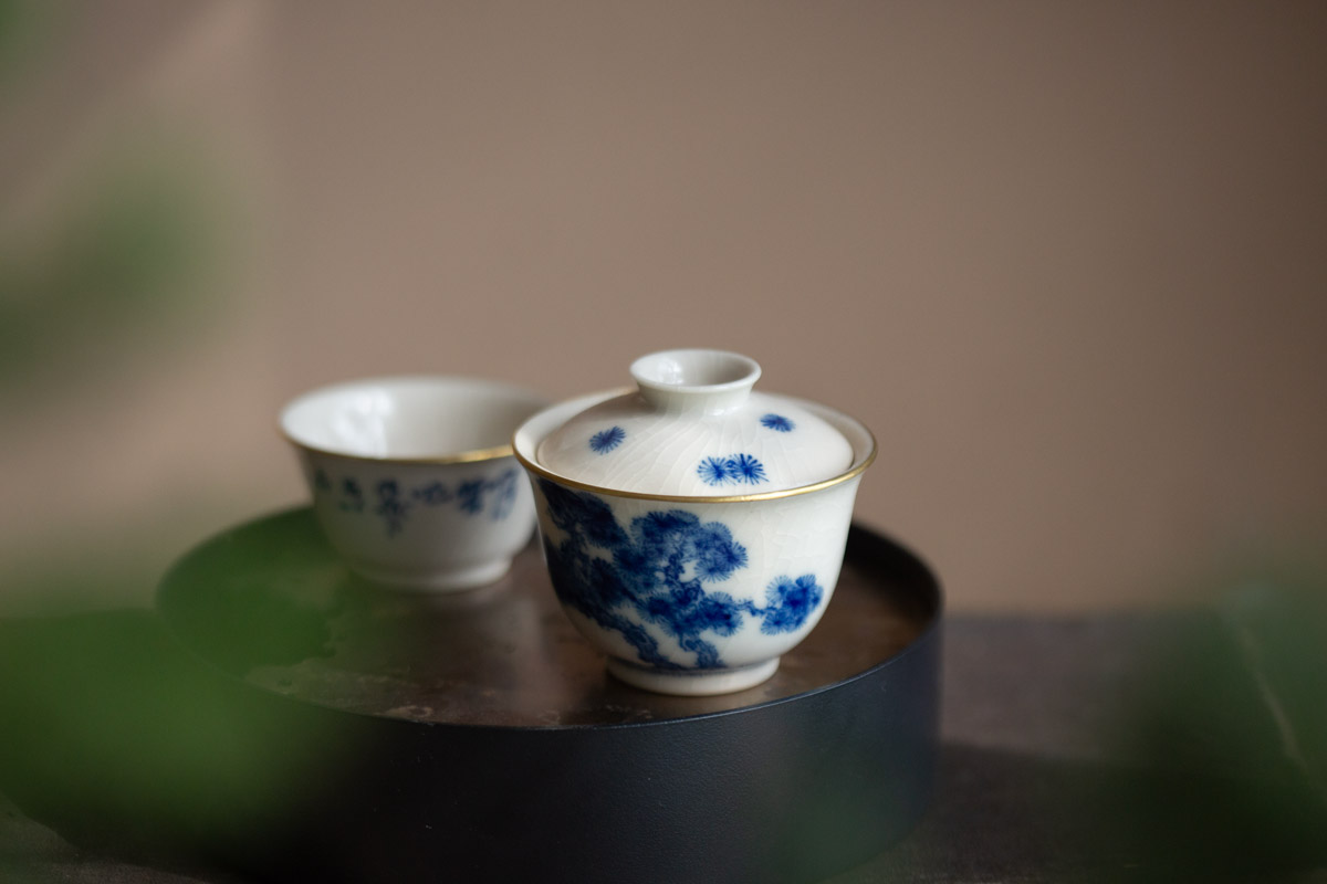 alchemy gaiwan brass bamboo pine 12 | BITTERLEAF TEAS