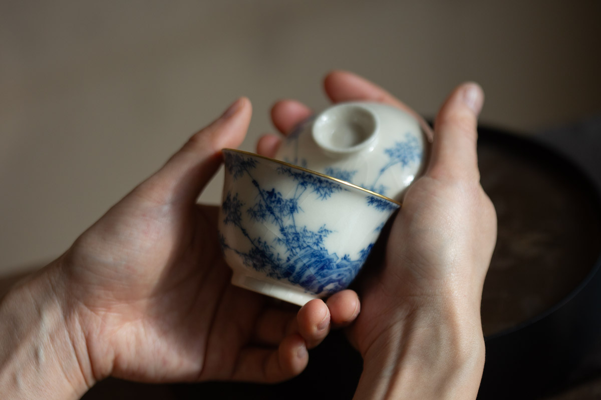 alchemy gaiwan brass bamboo pine 17 | BITTERLEAF TEAS