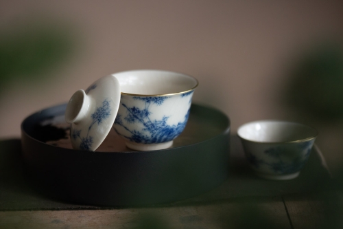 Alchemy Gaiwan - Brass - Bamboo & Pine - Image 7