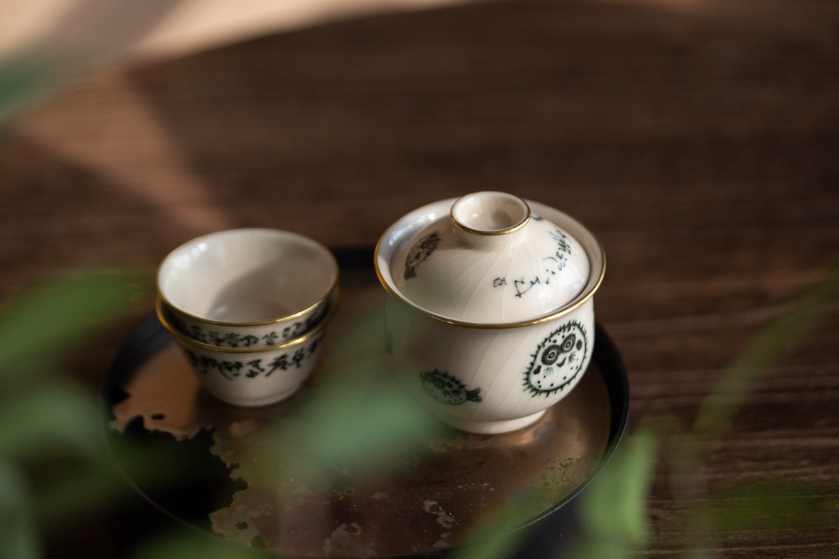 alchemy gaiwan brass pufferfish 1 | BITTERLEAF TEAS