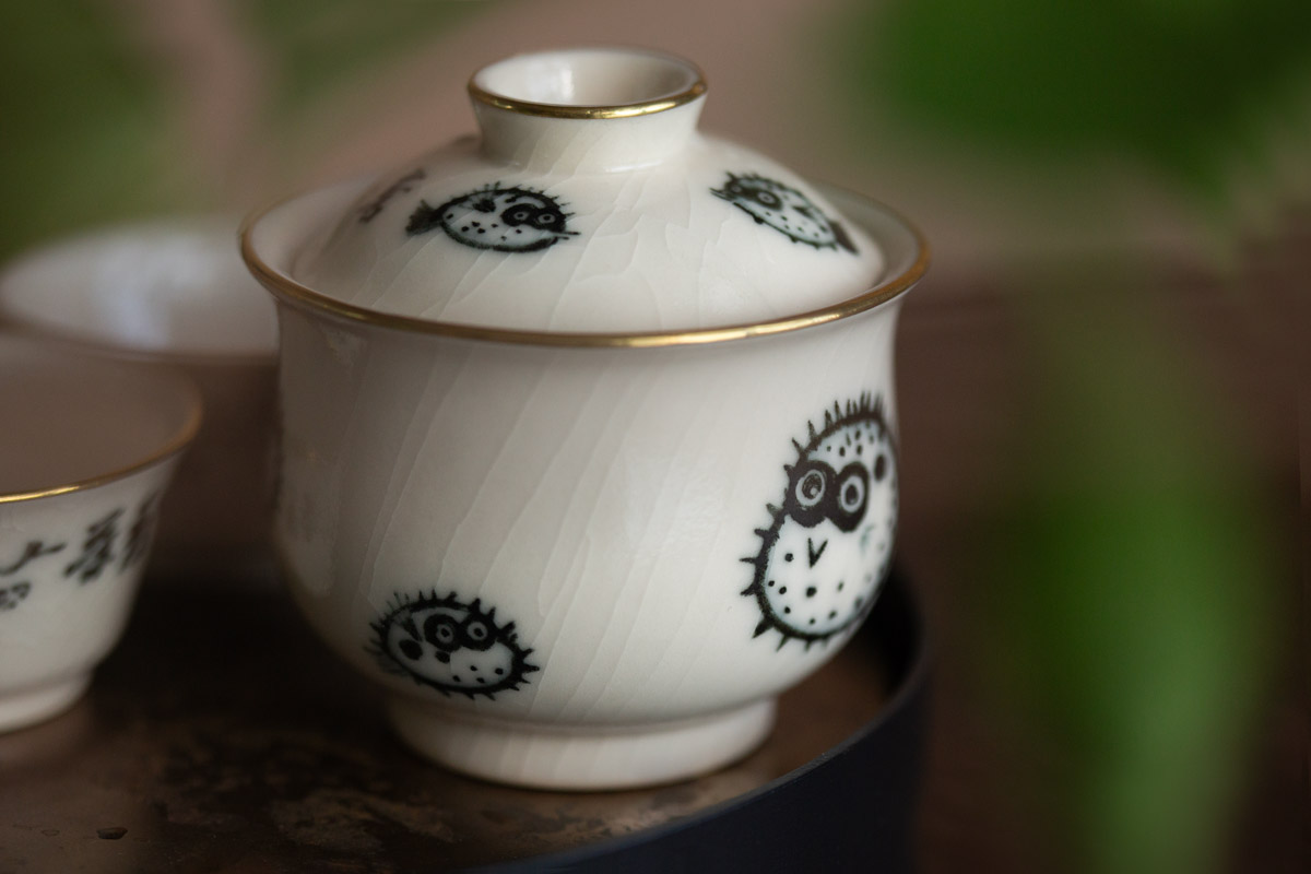 alchemy gaiwan brass pufferfish 11 | BITTERLEAF TEAS