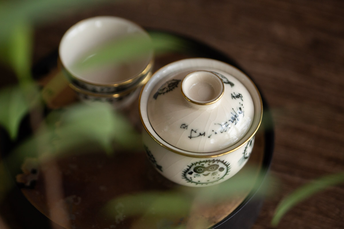 alchemy gaiwan brass pufferfish 3 | BITTERLEAF TEAS