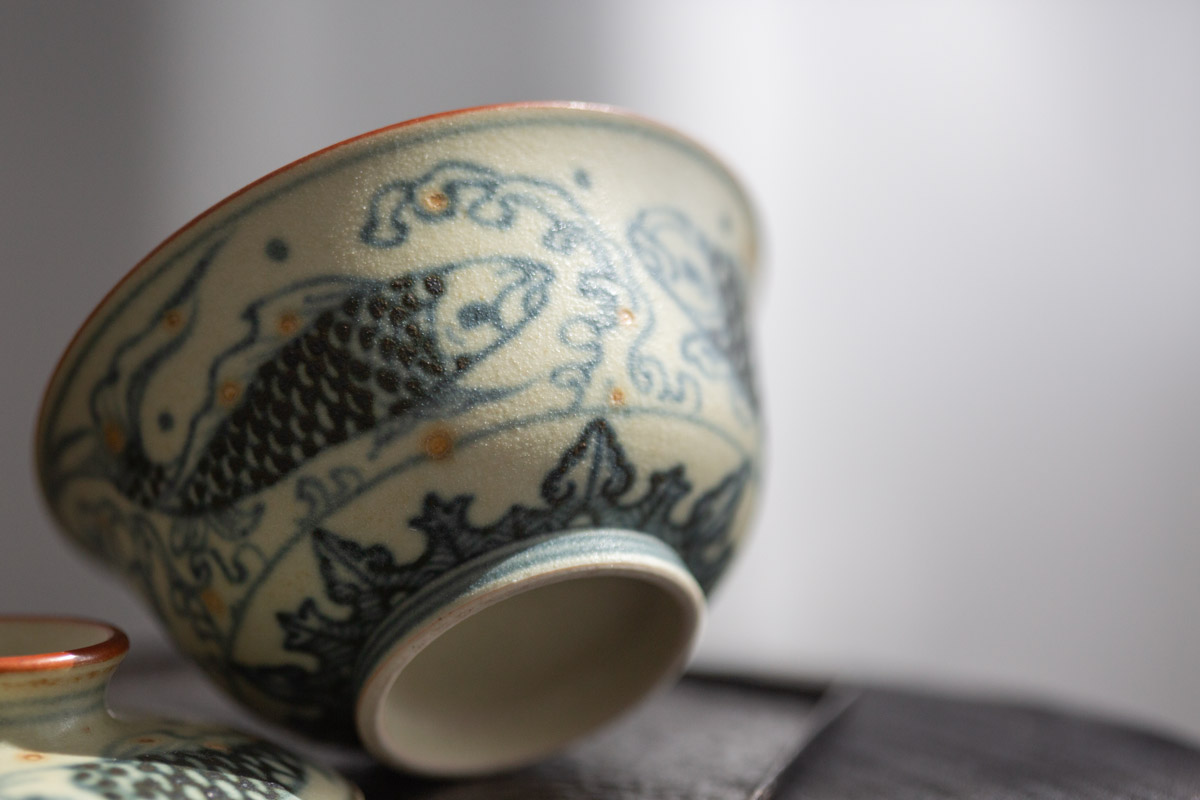 dream garden gaiwan phoenix fish 11 | BITTERLEAF TEAS