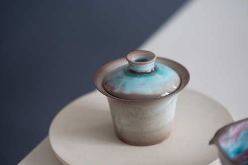 Chameleon Soda Ash Wood Fired Gaiwan I - Image 5