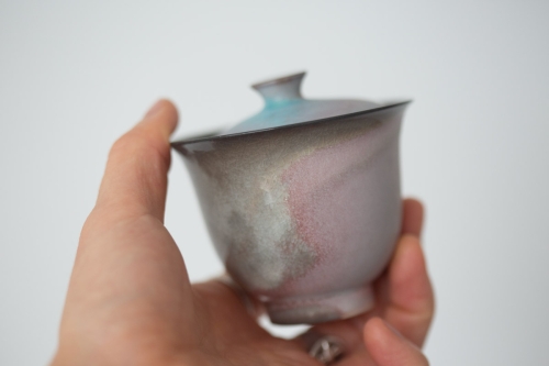 Chameleon Soda Ash Wood Fired Mini Gaiwan I - Image 9